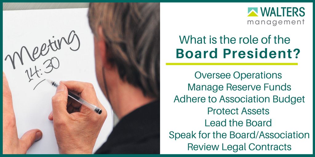 HOA Q&A: What is the role of the board president?